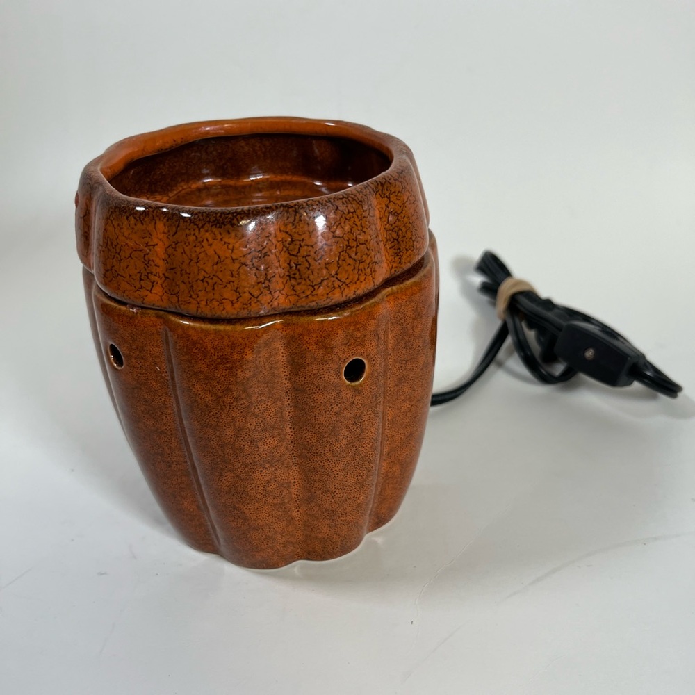 Electric Fragrance oil Warmer Lamp Warmer With Light  Home Decor  Orange Color